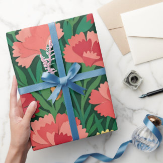 Abstraktes Matisse-Nelken-Geschenkpapier Geschenkpapier