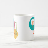 Abstraktes MCM-Design Kaffeetasse (Mittel)