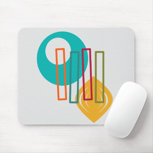 Abstraktes MCM-Design Mousepad (Mit Mouse)