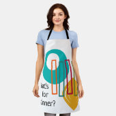 Abstraktes MCM-Design Schürze (Getragen)