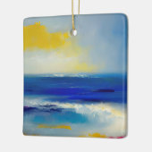 Abstraktes Meer 04 Keramikornament (Links)