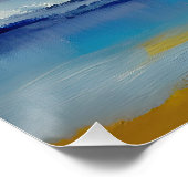 Abstraktes Meer 04 Poster (Ecke)