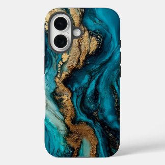 Abstraktes Meer iPhone 16 Hülle