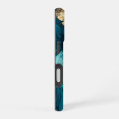 Abstraktes Meer iPhone 16 Hülle (Rechte Seite)