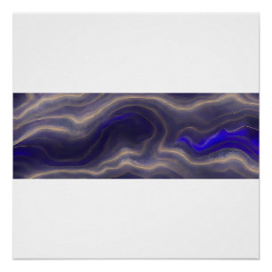 Abstraktes Meer Landschaft Gebrochene Wellen 03 Poster