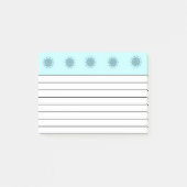 Abstraktes Meer Post-it Klebezettel (Vorderseite)