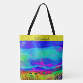 Abstraktes Meer Tasche (Vorderseite)
