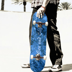 Abstraktes Meer und Himmel Skateboard