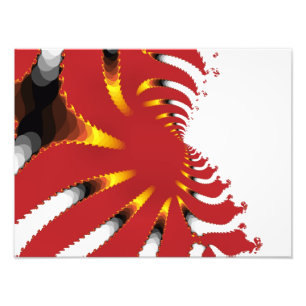 ABSTRAKTES MEERANEMON FOTODRUCK