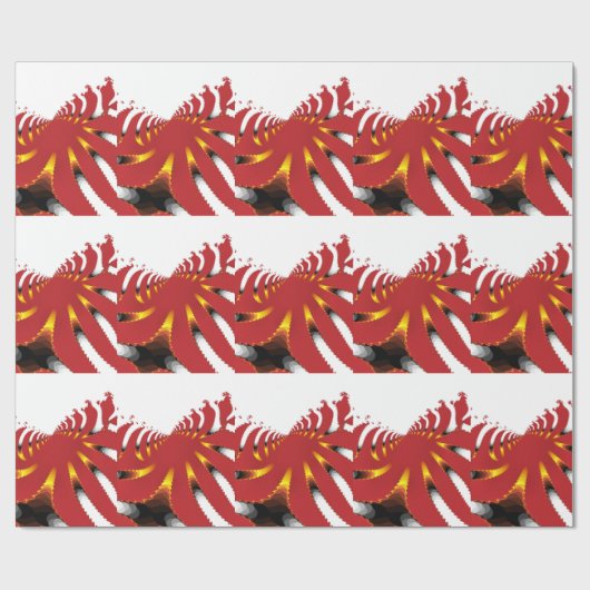 ABSTRAKTES MEERANEMON GESCHENKPAPIER (Flach)