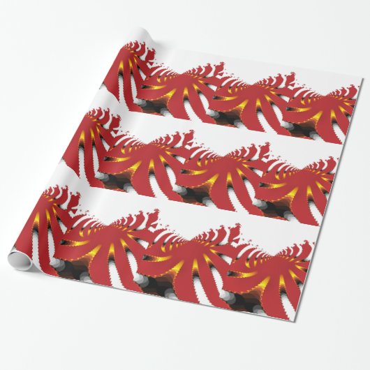 ABSTRAKTES MEERANEMON GESCHENKPAPIER (Ungerollt)