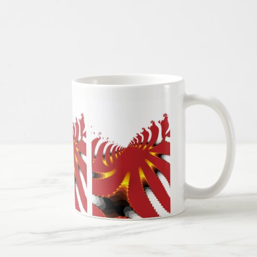 ABSTRAKTES MEERANEMON KAFFEETASSE (Rechts)