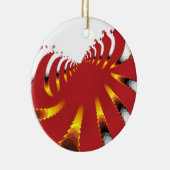 ABSTRAKTES MEERANEMON KERAMIKORNAMENT (Rechts)