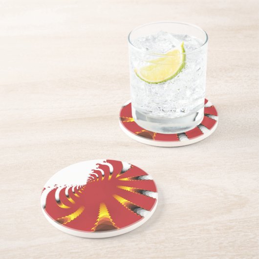 ABSTRAKTES MEERANEMON SANDSTEIN UNTERSETZER (Seite)