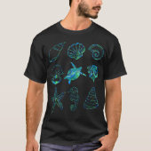 Abstraktes Meeresleben-Gitternetz-Design T-Shirt (Vorderseite)