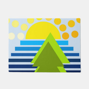 Abstraktes Meerwasser Fußmatte