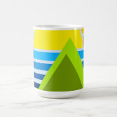 Abstraktes Meerwasser Kaffeetasse (Mittel)