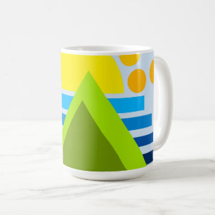 Abstraktes Meerwasser Kaffeetasse