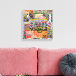 Abstraktes Mehrfache Blume 3 Leinwanddruck