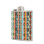 Abstraktes Mehrfarbenmuster Flachmann (Links)