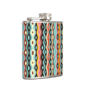 Abstraktes Mehrfarbenmuster Flachmann (Rechts)