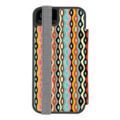 Abstraktes Mehrfarbenmuster Incipio iPhone Geldbeutel-Hülle (Folio Rückseite)