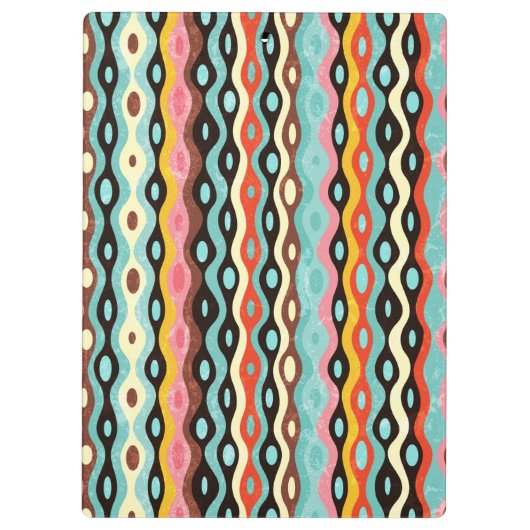 Abstraktes Mehrfarbenmuster Klemmbrett (Rückseite)