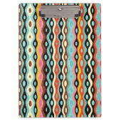 Abstraktes Mehrfarbenmuster Klemmbrett (Vorderseite)