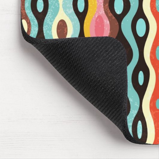 Abstraktes Mehrfarbenmuster Mousepad (Ecke)