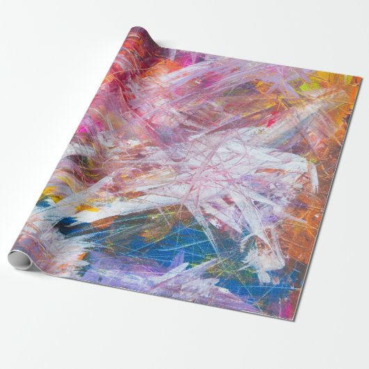 Abstraktes mehrfarbiges Bild Geschenkpapier (Ungerollt)