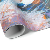 Abstraktes mehrfarbiges Bild Geschenkpapier (Rolleneckpunkt)