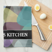 Abstraktes mehrfarbiges Blotchmuster + Individuell Geschirrtuch (Viertel Falte)