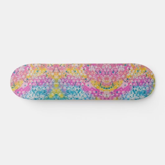 Abstraktes mehrfarbiges Design Skateboard (Horizontal)