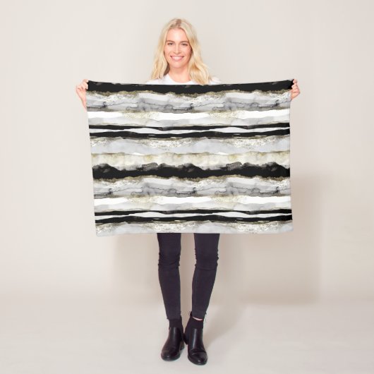 Abstraktes mehrfarbiges Fleece-Deckblatt Fleecedecke (Beispiel)