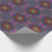 abstraktes mehrfarbiges Fliesendesign Geschenkpapier (Ecke)