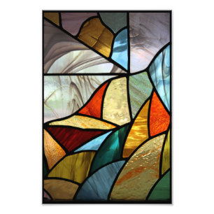 Abstraktes mehrfarbiges Glas Fotodruck