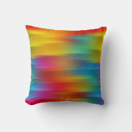 Abstraktes mehrfarbiges Kissen