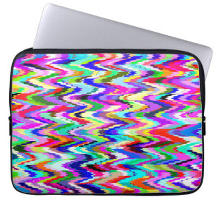 Abstraktes mehrfarbiges Mosaikmuster #3 Laptopschutzhülle