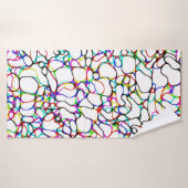 Abstraktes mehrfarbiges Muster Badehandtuch (Badehandtuch)