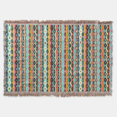 Abstraktes mehrfarbiges Muster Decke (Vorderseite)