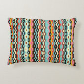 Abstraktes mehrfarbiges Muster Dekokissen (Rückseite)