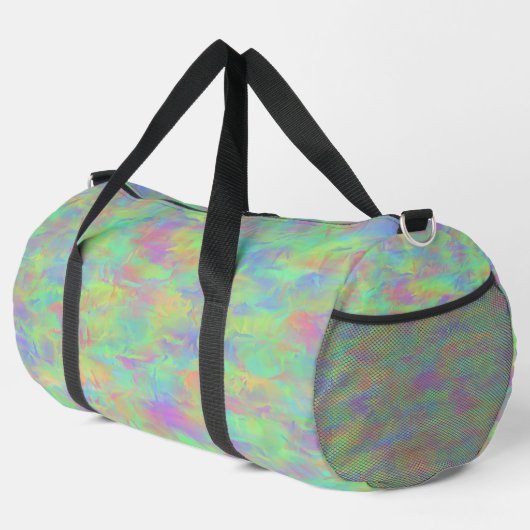 Abstraktes mehrfarbiges Muster Duffle Bag (Rechte Ecke)