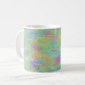 Abstraktes mehrfarbiges Muster Kaffeetasse (Vorderseite Links)