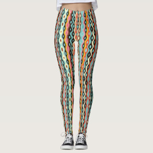 Abstraktes mehrfarbiges Muster Leggings