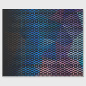 Abstraktes, mehrfarbiges Muster, Maschenmuster, Sp Geschenkpapier (Flach)