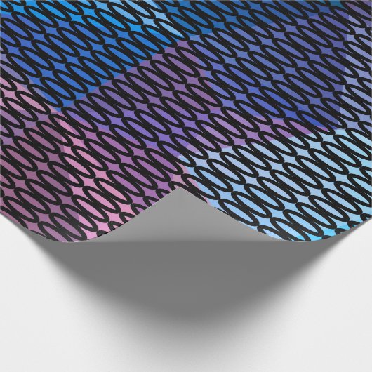 Abstraktes, mehrfarbiges Muster, Maschenmuster, Sp Geschenkpapier (Ecke)