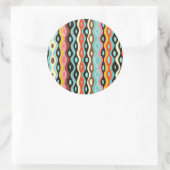 Abstraktes mehrfarbiges Muster Runder Aufkleber (Tasche)