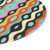 Abstraktes mehrfarbiges Muster Schneidebrett (Ecke)