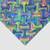 Abstraktes mehrfarbiges Muster Seidenpapier (Ausschnitt)