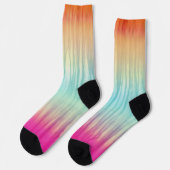 Abstraktes mehrfarbiges Muster Socken (Linkes Detail)